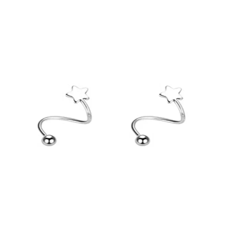 Twist Heart – Trendige Spiral-Ohrstecker aus Edelstahl