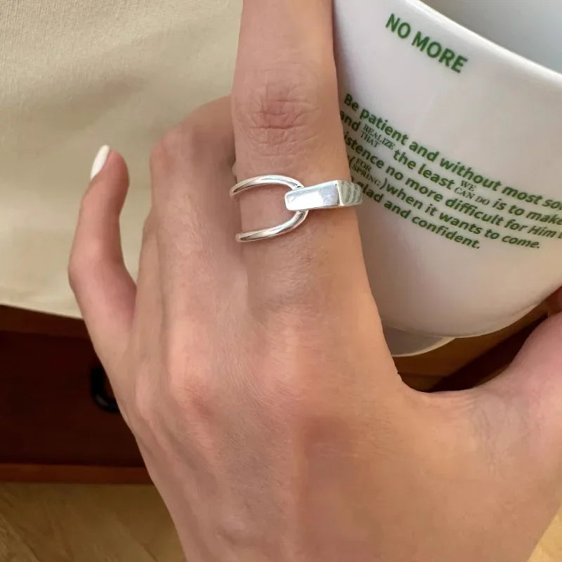 Silver Lines – 925er Sterling-Silber Ring