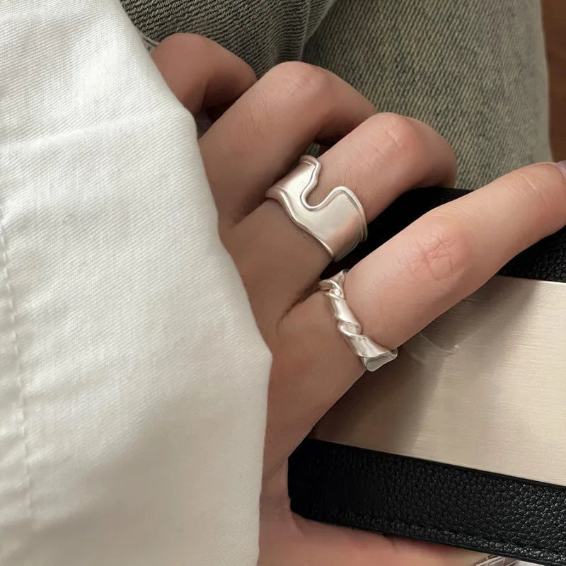 Silver Lines – 925er Sterling-Silber Ring