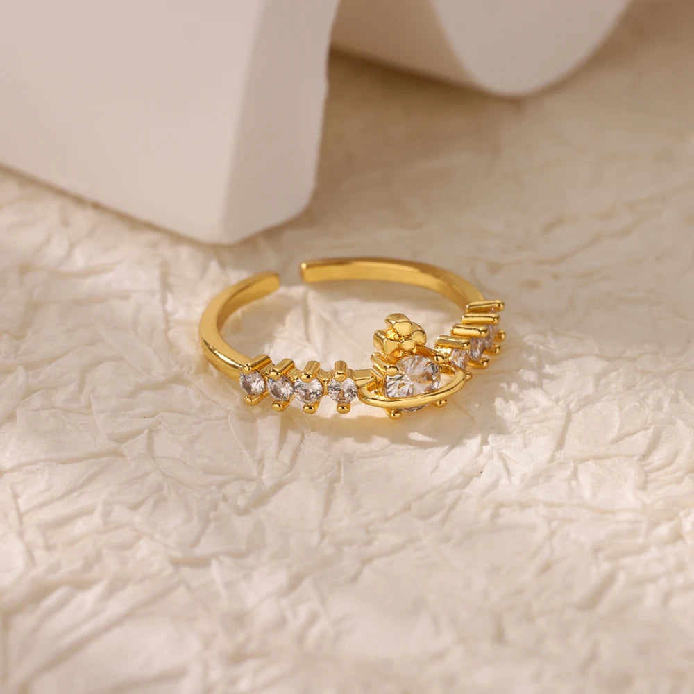 Golden Eye – Eleganter Evil-Eye-Zirkon-Ring