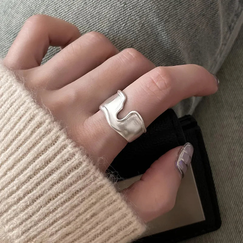 Silver Lines – 925er Sterling-Silber Ring
