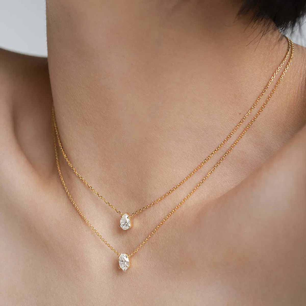 Luna Shine – Elegante Mehrreihige Zirkon-Halskette