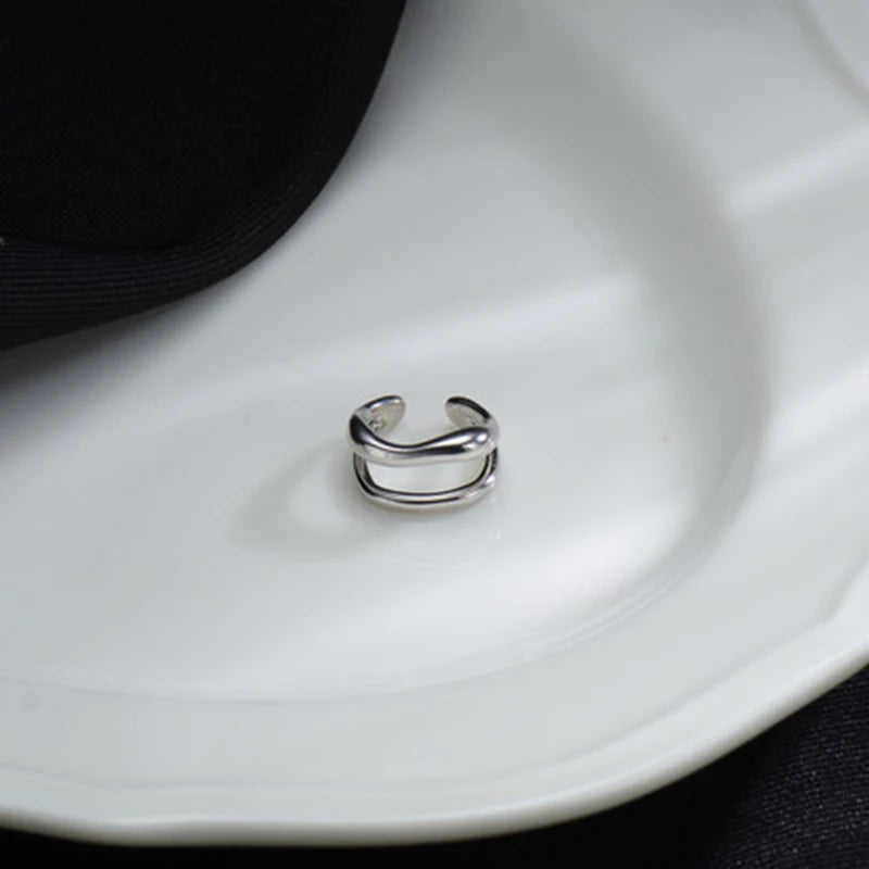 DoppelGlanz™ – Eleganter Ohrcuff ohne Piercing