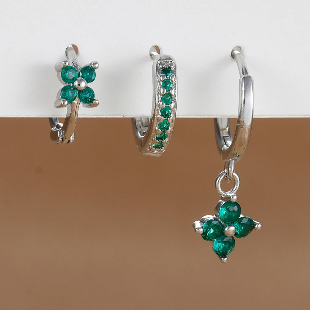Blütenzauber™ – 3-teiliges Blumen-Ohrring-Set