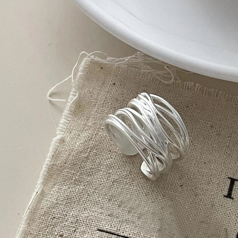 Silver Lines – 925er Sterling-Silber Ring
